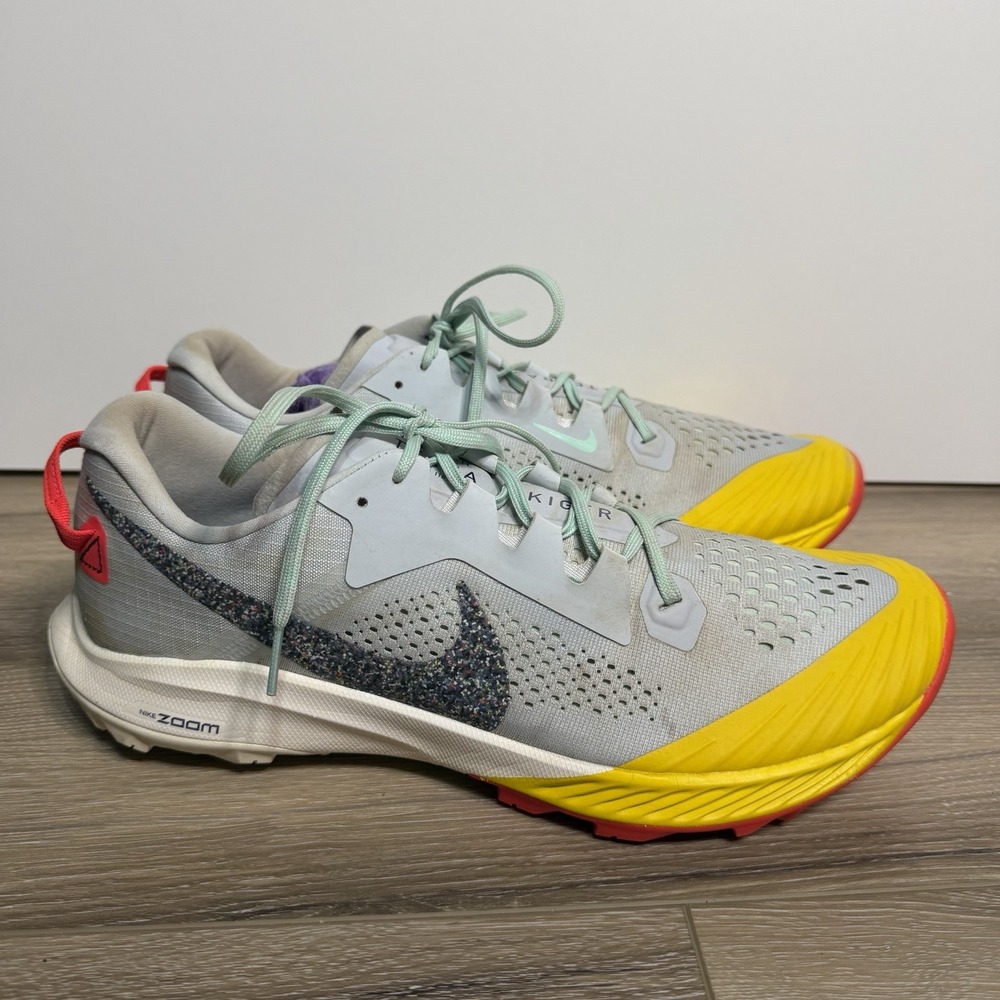 Nike Air Zoom Terra Kiger 6 Trail Mens 11.5 Aura Yellow Blue CJ0219-400
